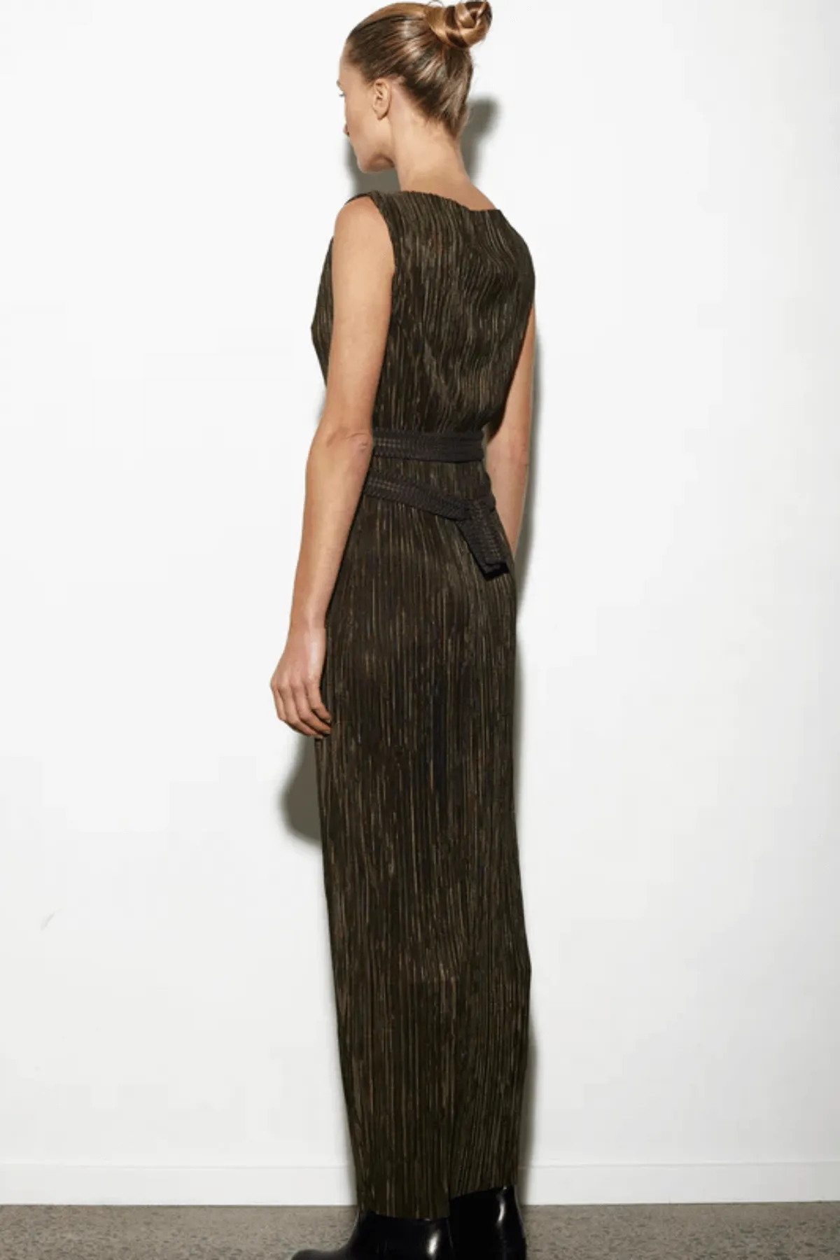 BOATNECK IMAGAWA DRESS CAPER