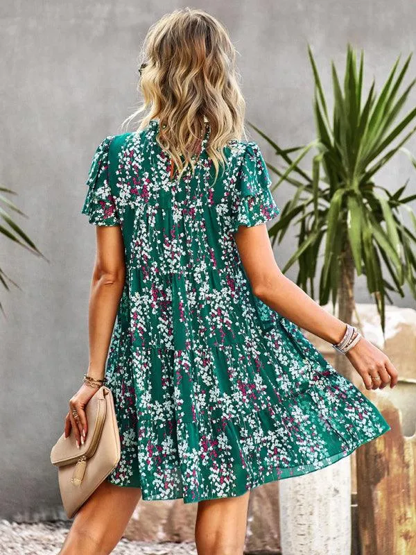 Bohemian Blossom Floral Dress