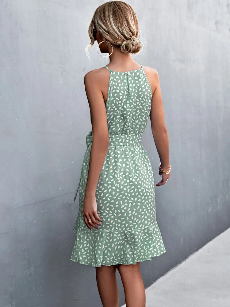 Boho Chic Halter Neck Dress