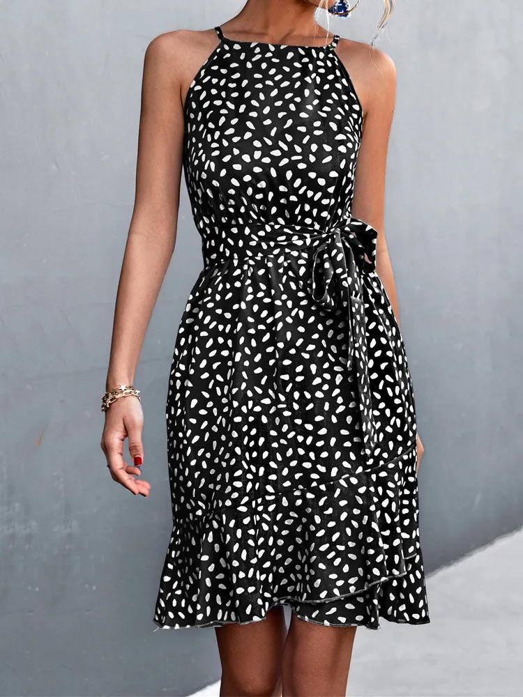 Boho Chic Halter Neck Dress