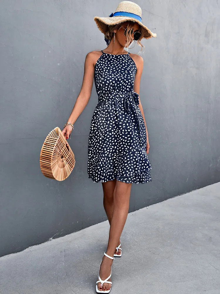 Boho Chic Halter Neck Dress