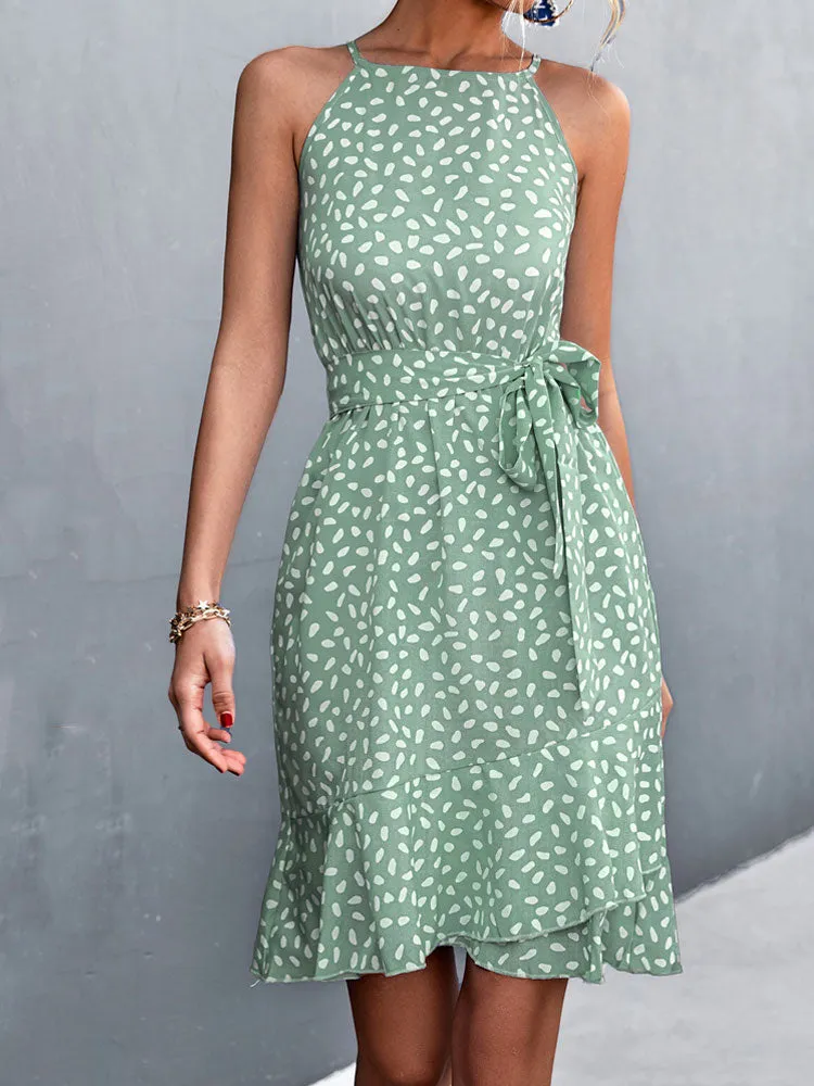 Boho Chic Halter Neck Dress