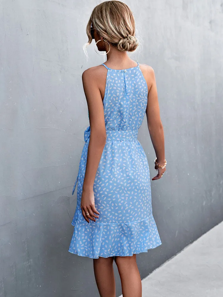 Boho Chic Halter Neck Dress