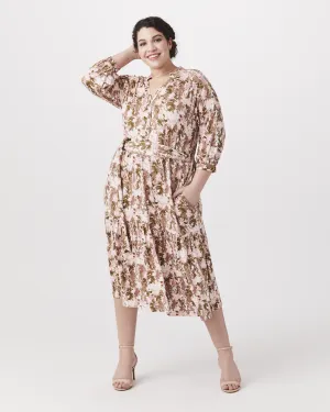 Collette Midi Dress | Pink / Light Green