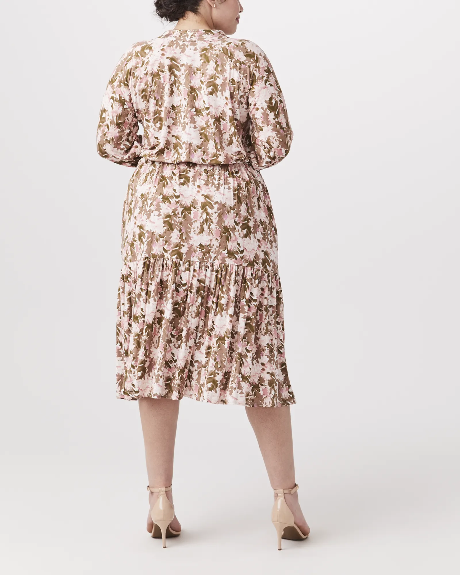 Collette Midi Dress | Pink / Light Green