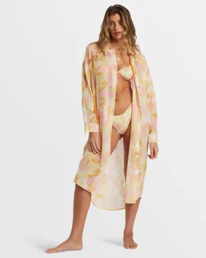 Daylight Dreamin Midi Shirt Swim Cover-Up - Multi