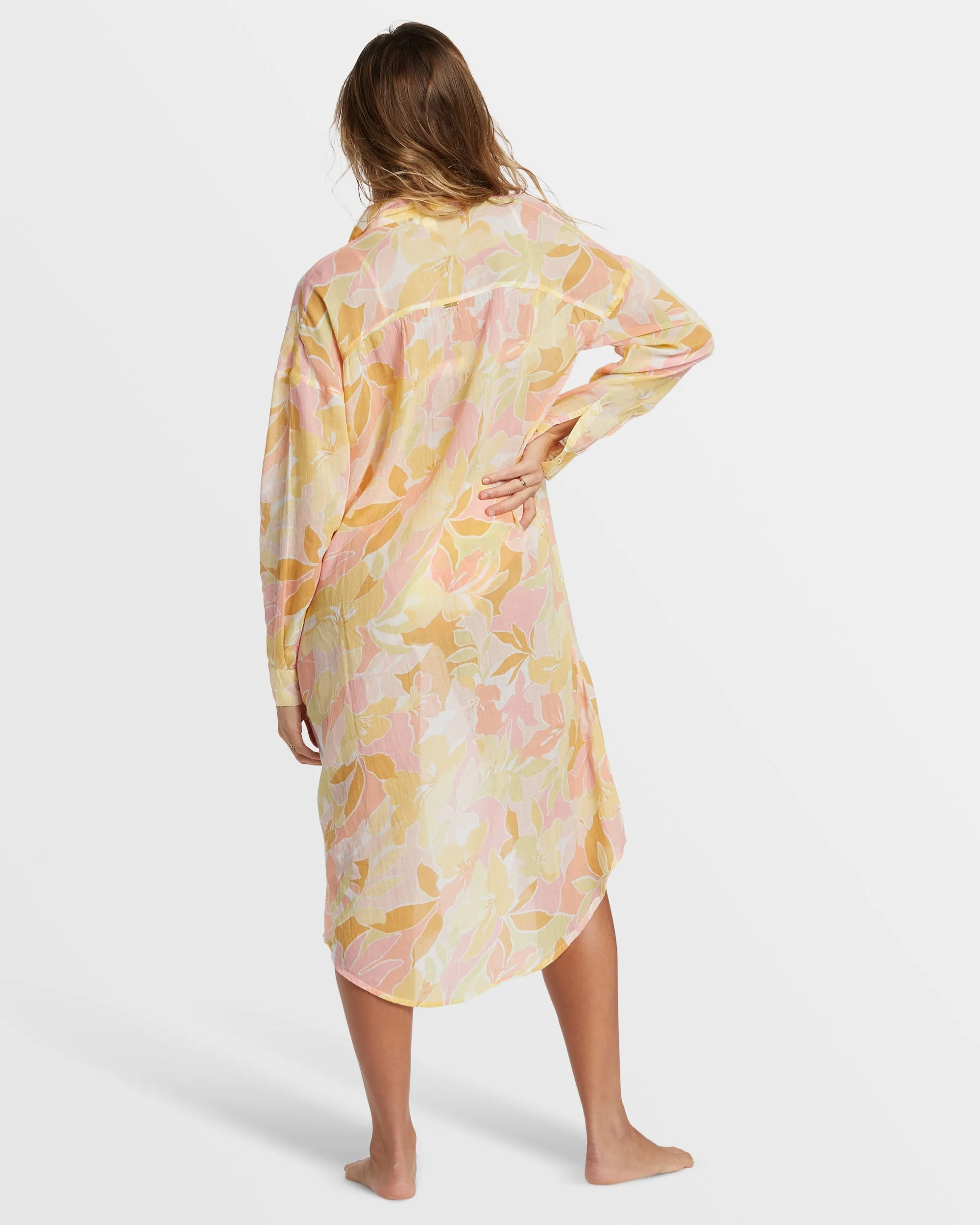 Daylight Dreamin Midi Shirt Swim Cover-Up - Multi
