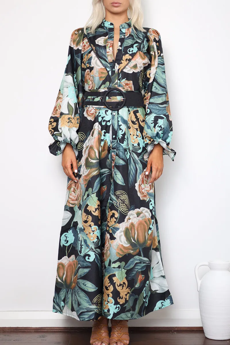 DONNATELLA NOIR MAXI DRESS