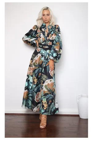 DONNATELLA NOIR MAXI DRESS
