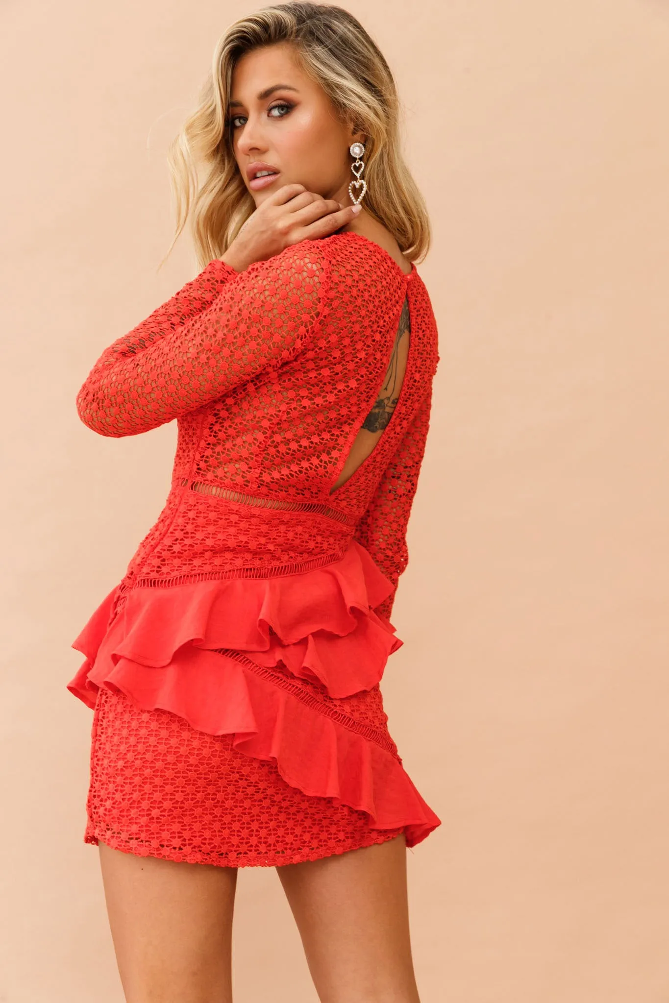 Dreaming Of April Dress - Red