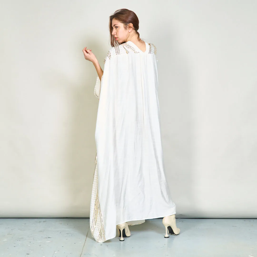 Elegant striped sequin kaftan wholesale