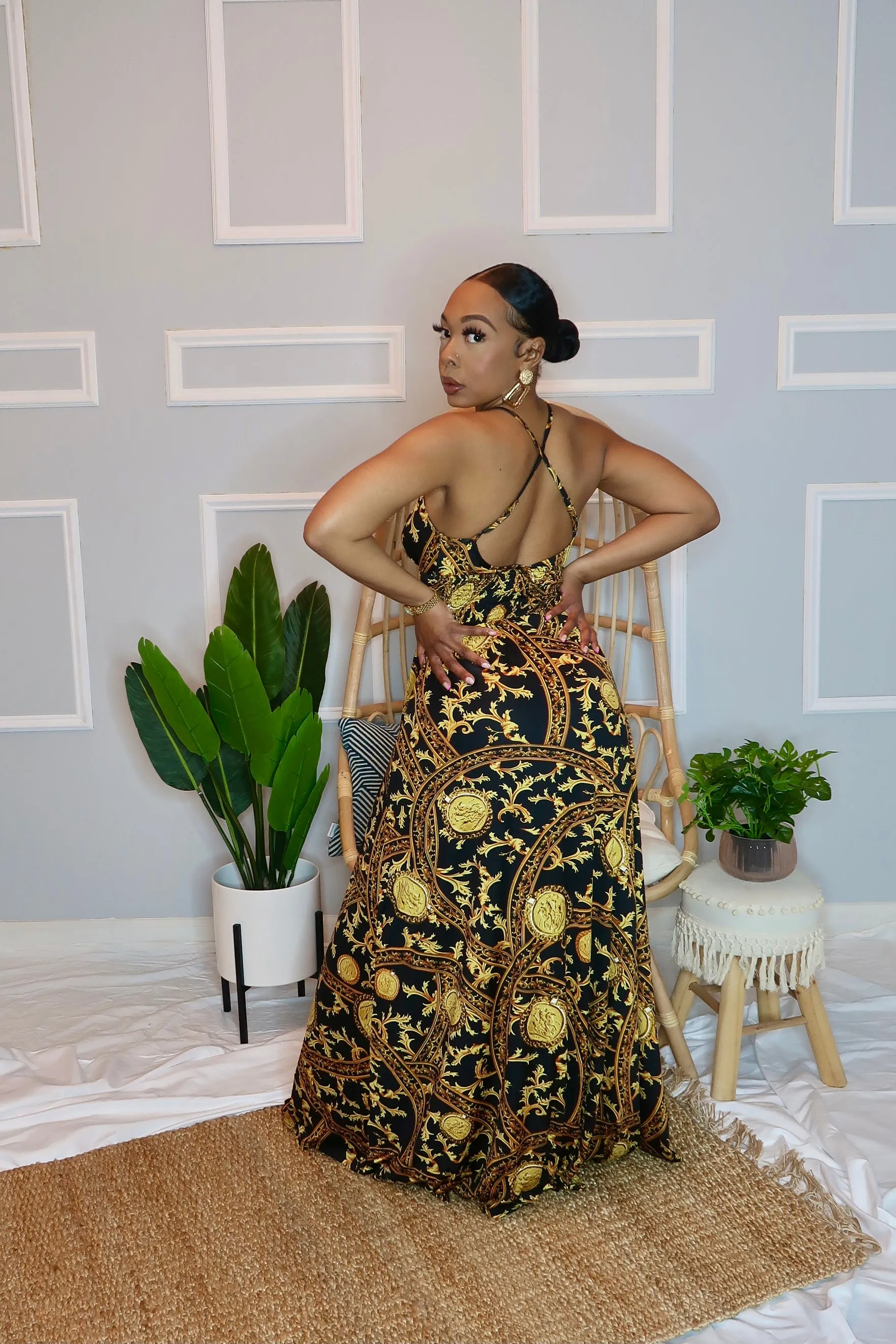 Expensive Habits Slit Dress