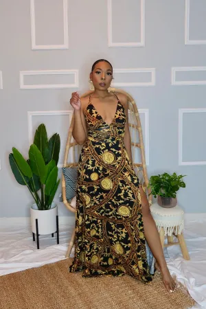 Expensive Habits Slit Dress
