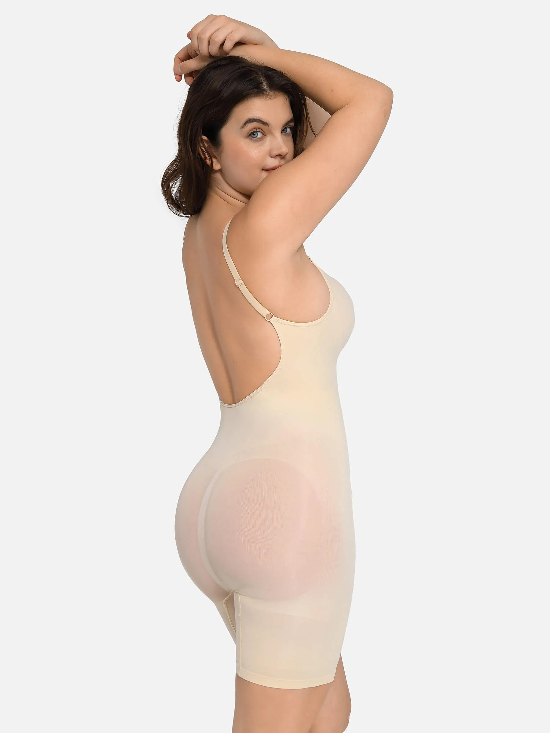 Feelingirl Body Sculpt Backless Seamless Bodysuit