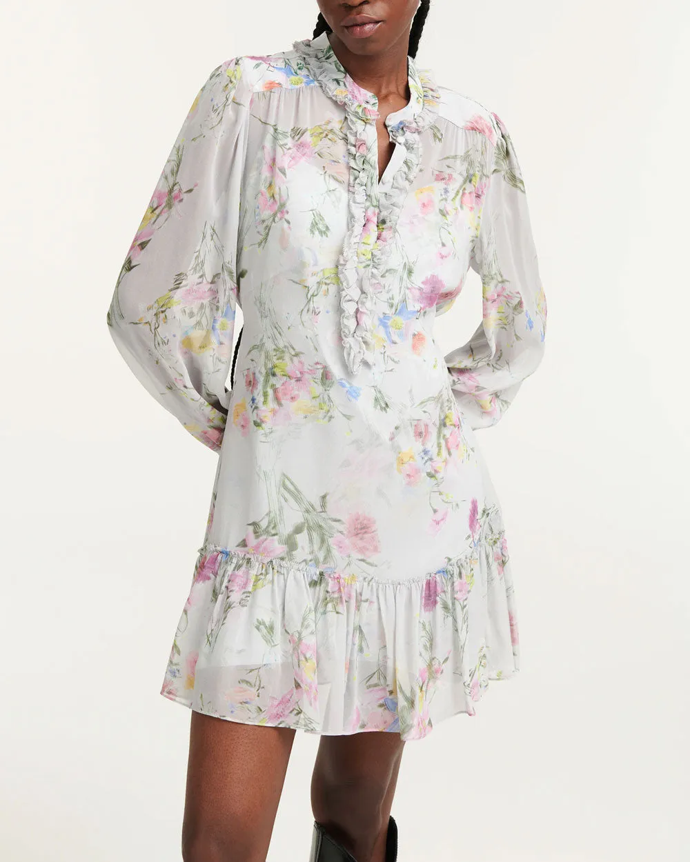 Flowers Romance Mini Dress