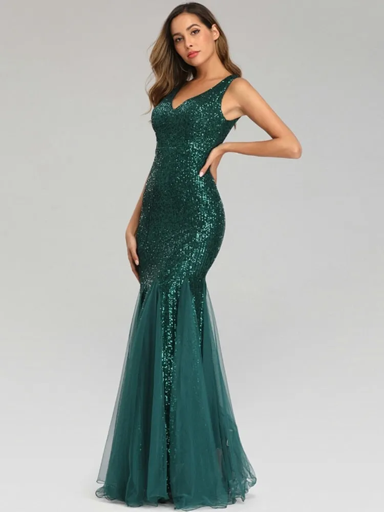 Formal Sequin Dress With Flair
