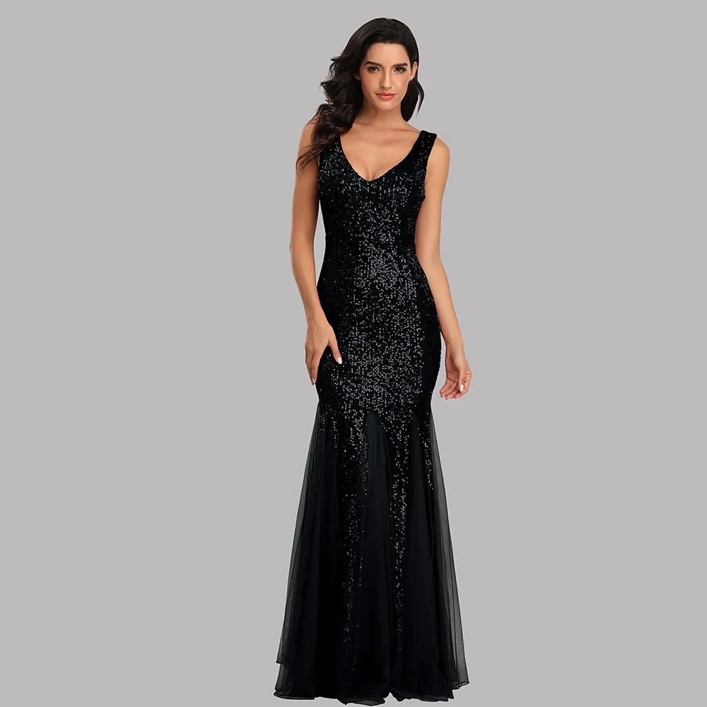 Formal Sequin Dress With Flair