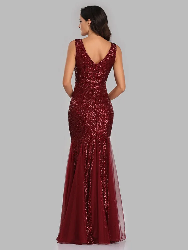 Formal Sequin Dress With Flair