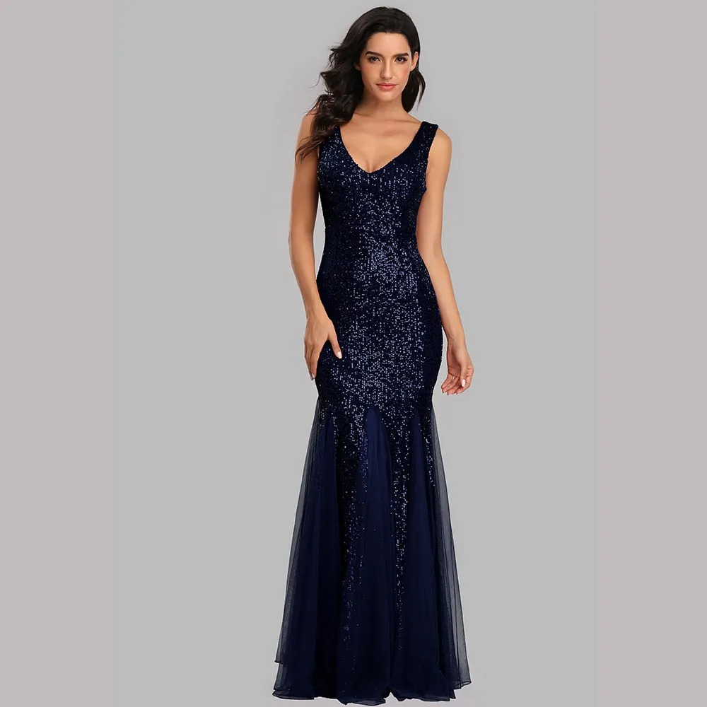 Formal Sequin Dress With Flair