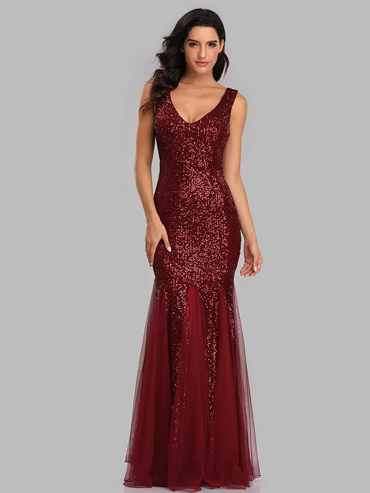 Formal Sequin Dress With Flair