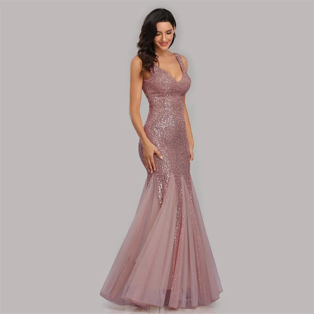 Formal Sequin Dress With Flair