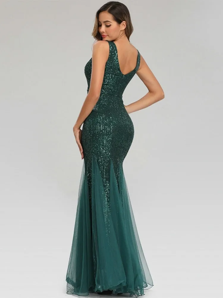 Formal Sequin Dress With Flair