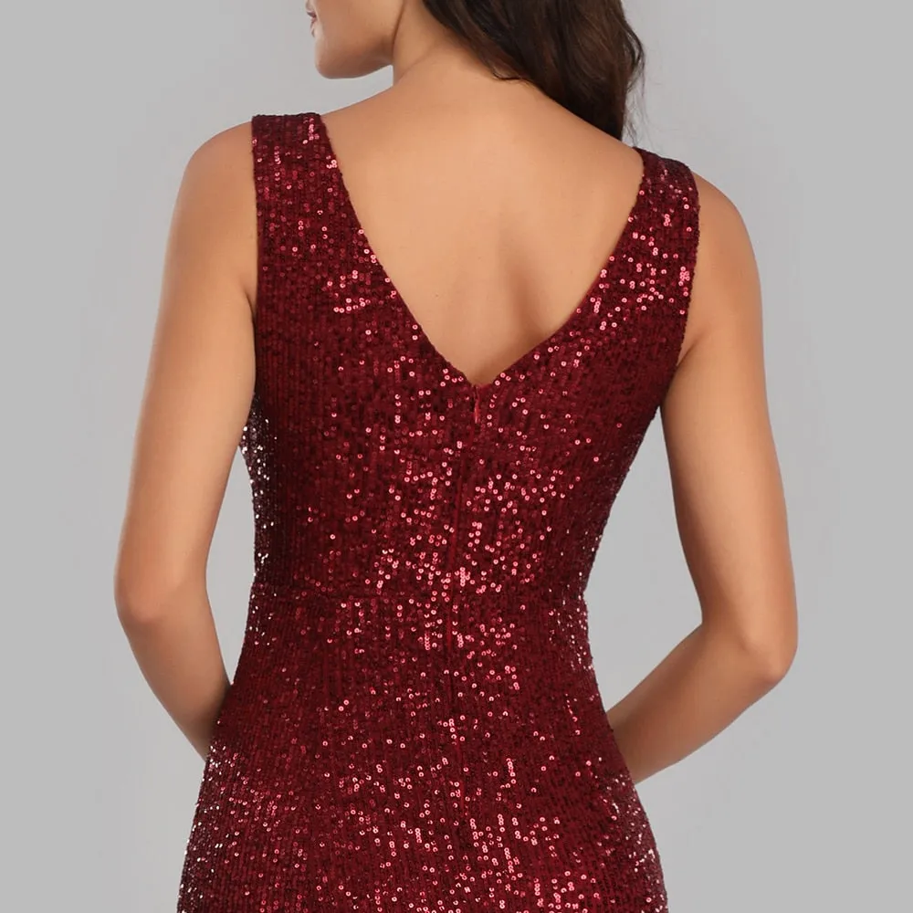 Formal Sequin Dress With Flair