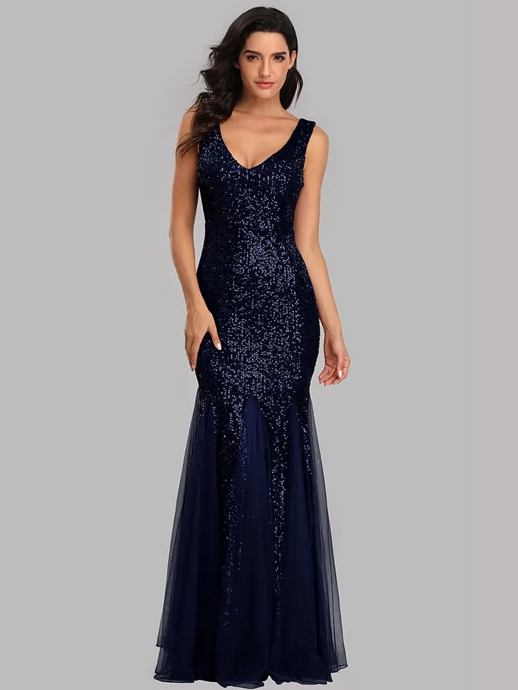 Formal Sequin Dress With Flair
