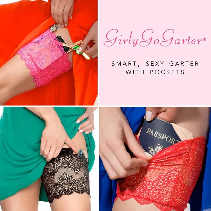 Girly Go Garter - Pocketed Leg Garter