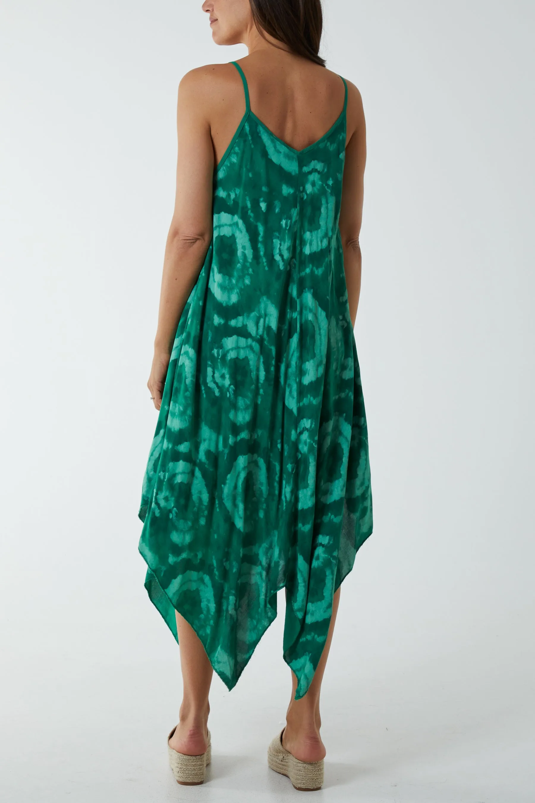 Hanky Hem Tie Dye Cami Dress