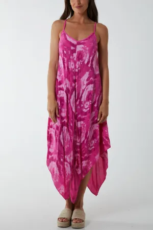 Hanky Hem Tie Dye Cami Dress