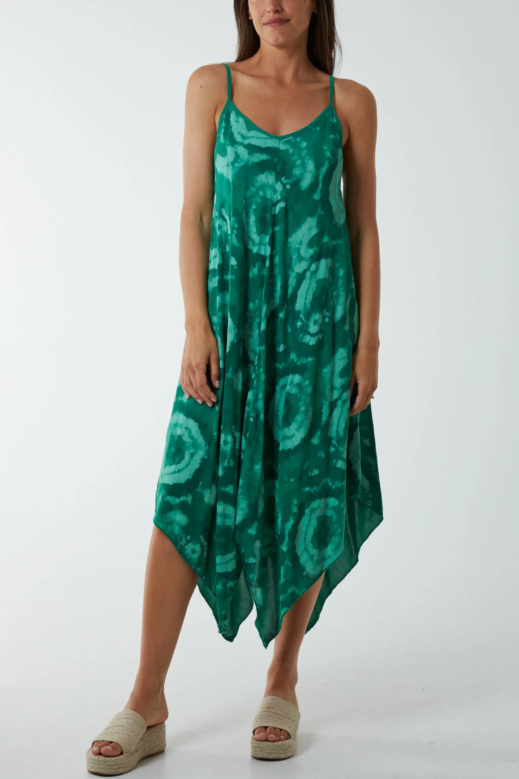 Hanky Hem Tie Dye Cami Dress
