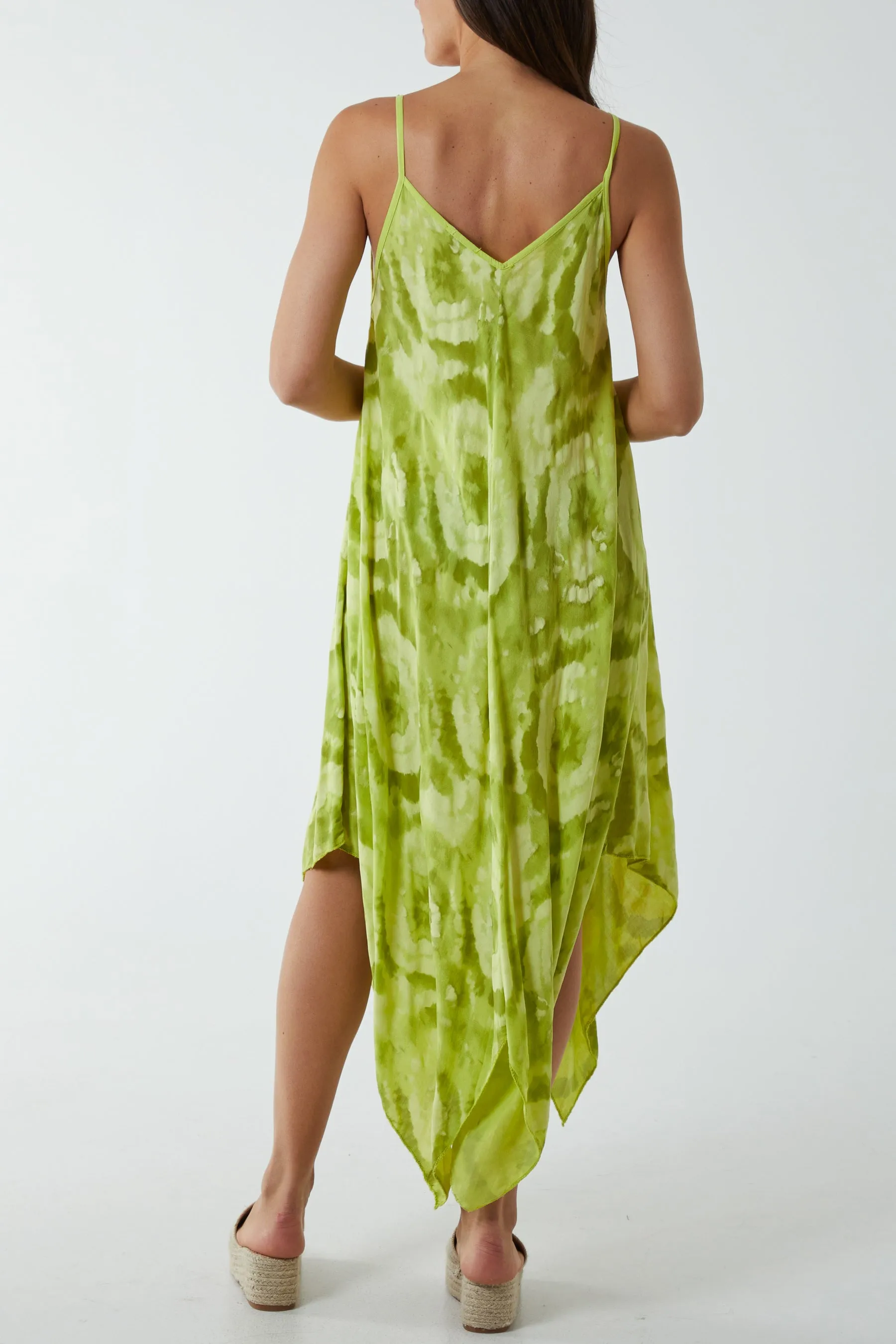 Hanky Hem Tie Dye Cami Dress