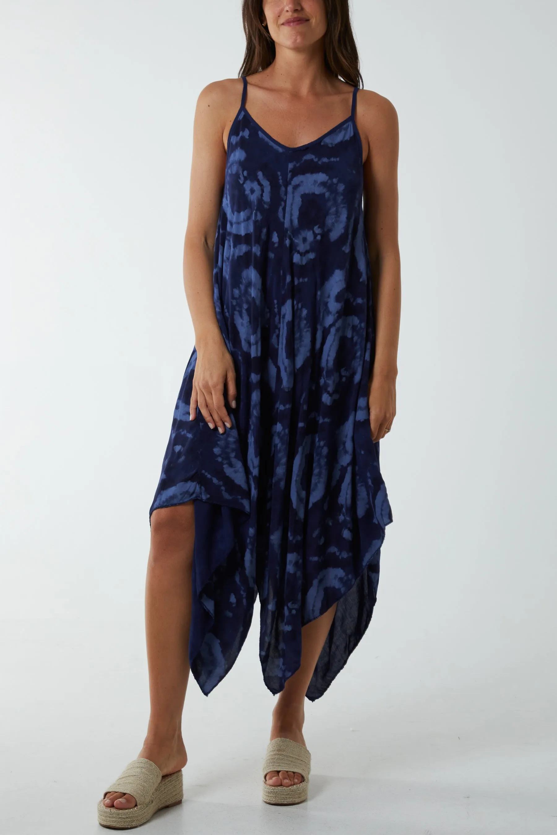 Hanky Hem Tie Dye Cami Dress