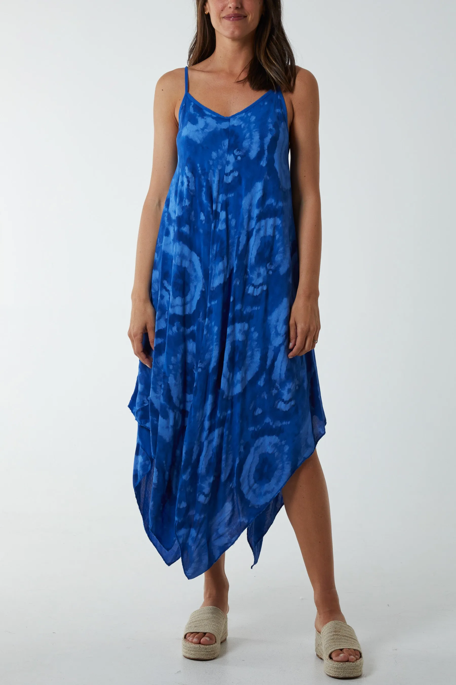 Hanky Hem Tie Dye Cami Dress