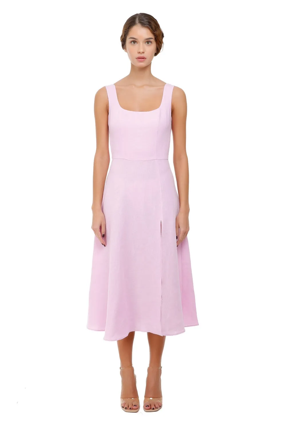 Ionia Linen Midi Dress
