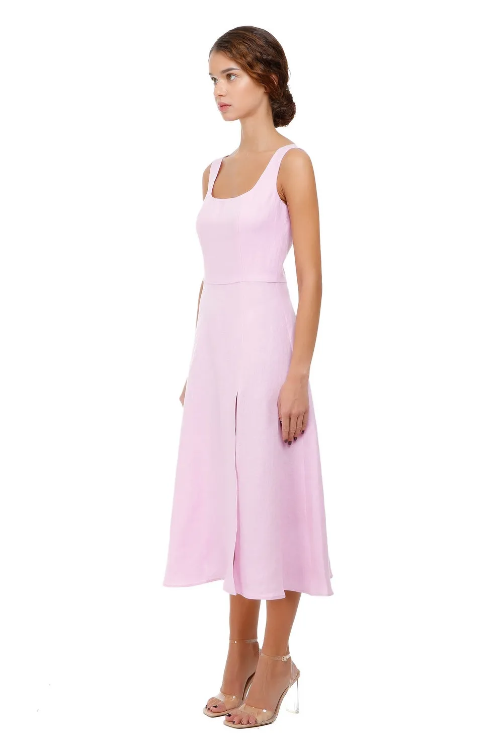 Ionia Linen Midi Dress