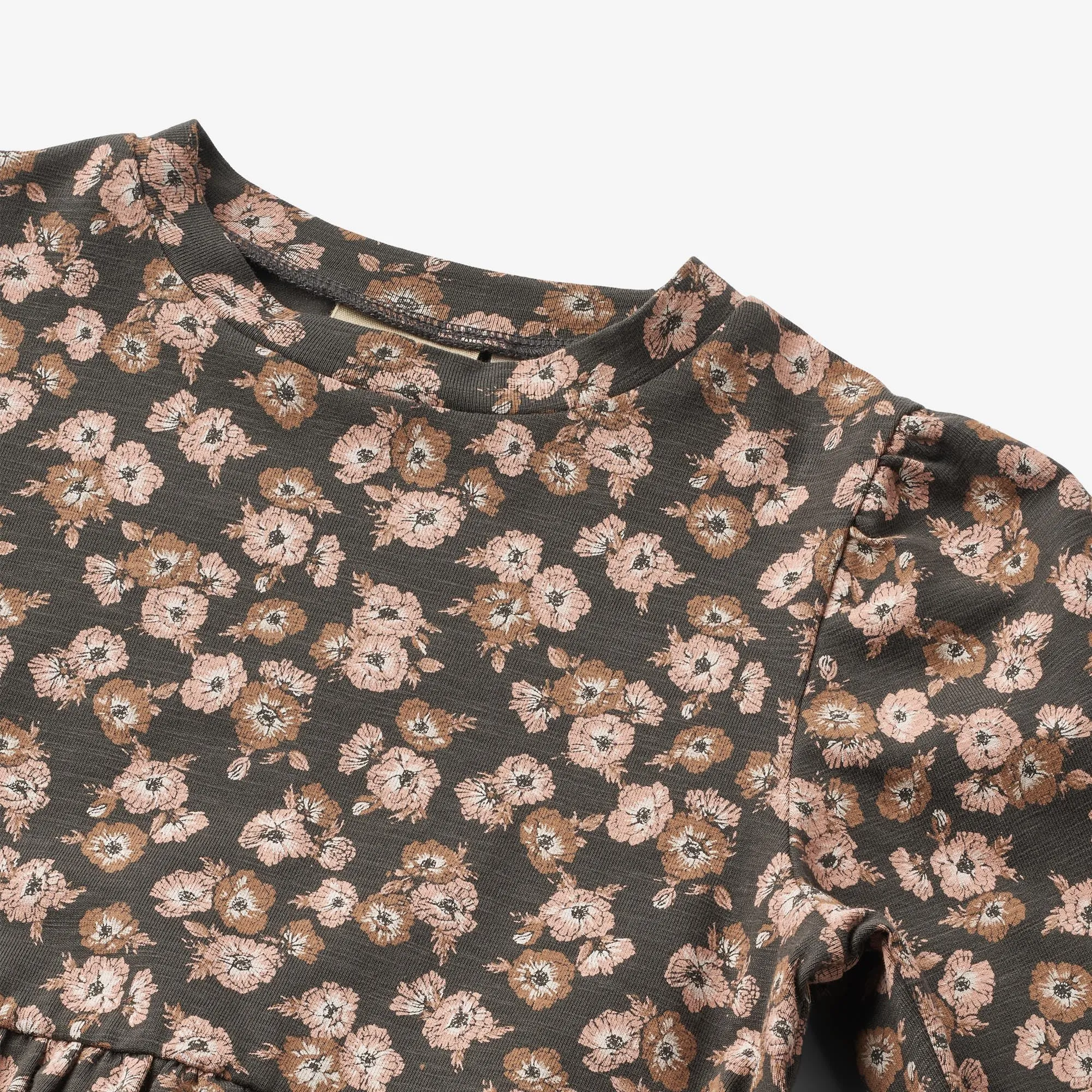 Jersey Dress L/S Eliane - raven anemones