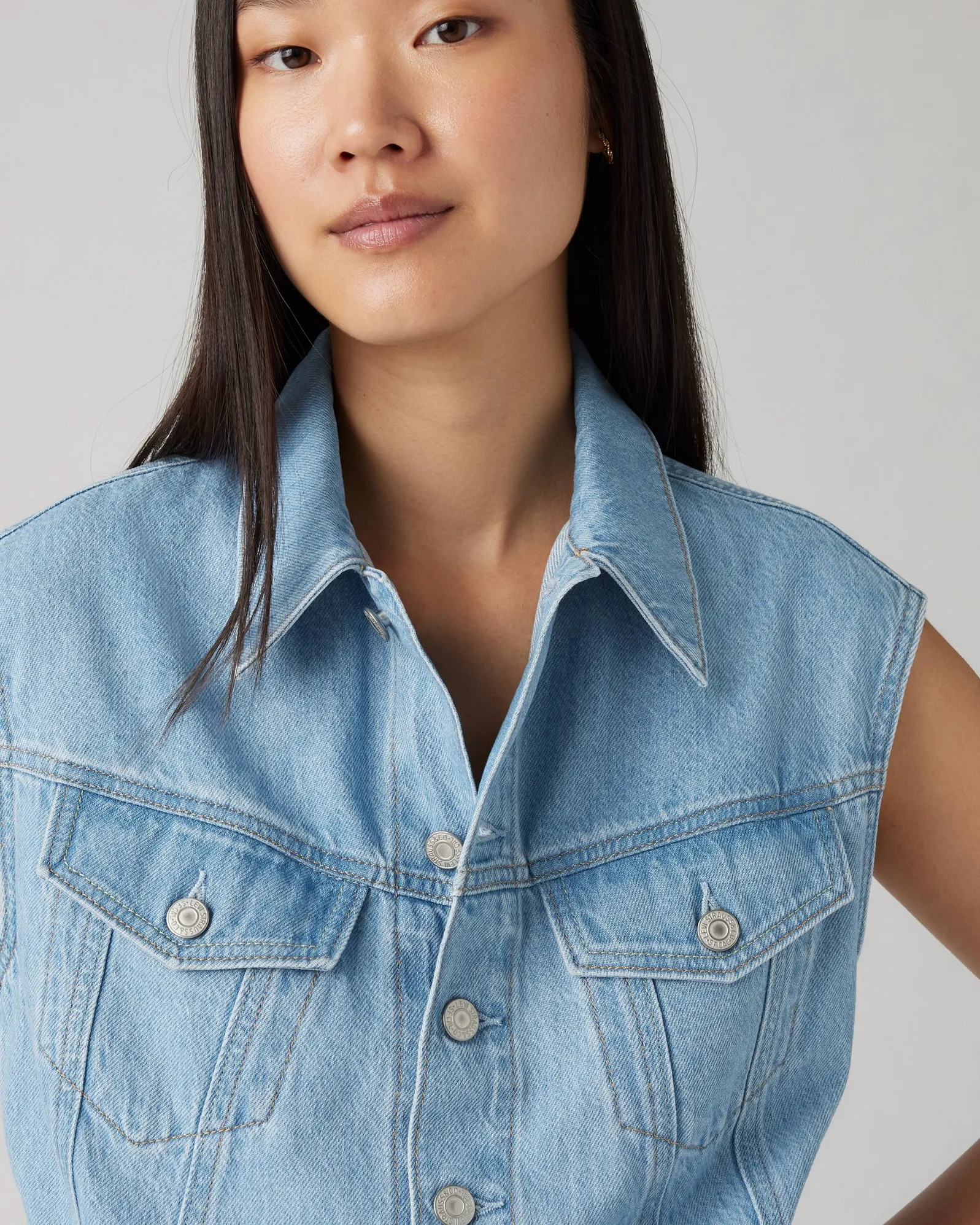 Levi's® Womens Iconic Sleeveless Midi Dress - Wrapped in Blue