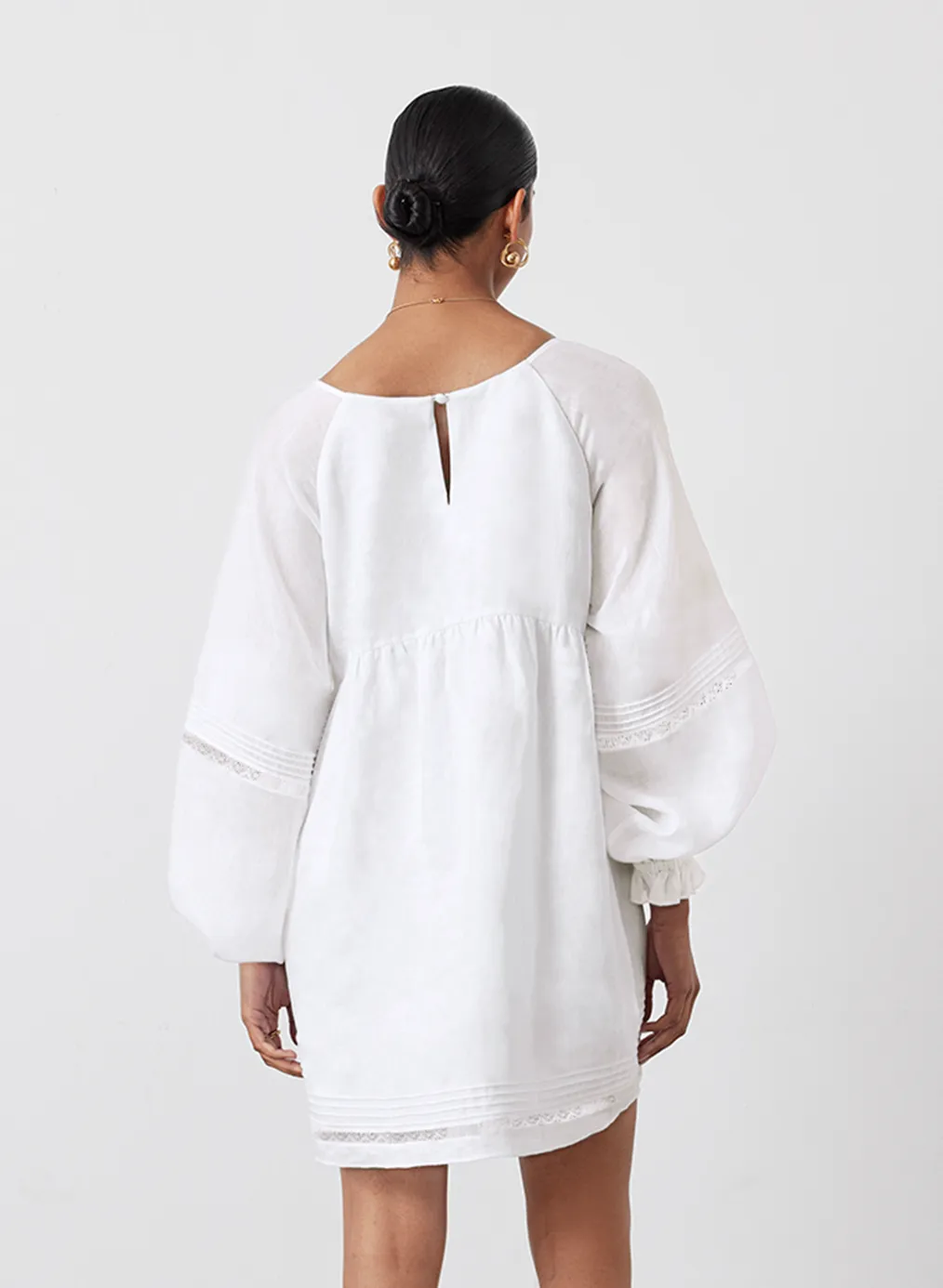 Lillian Linen Organic Cotton Smock Mini | Cream