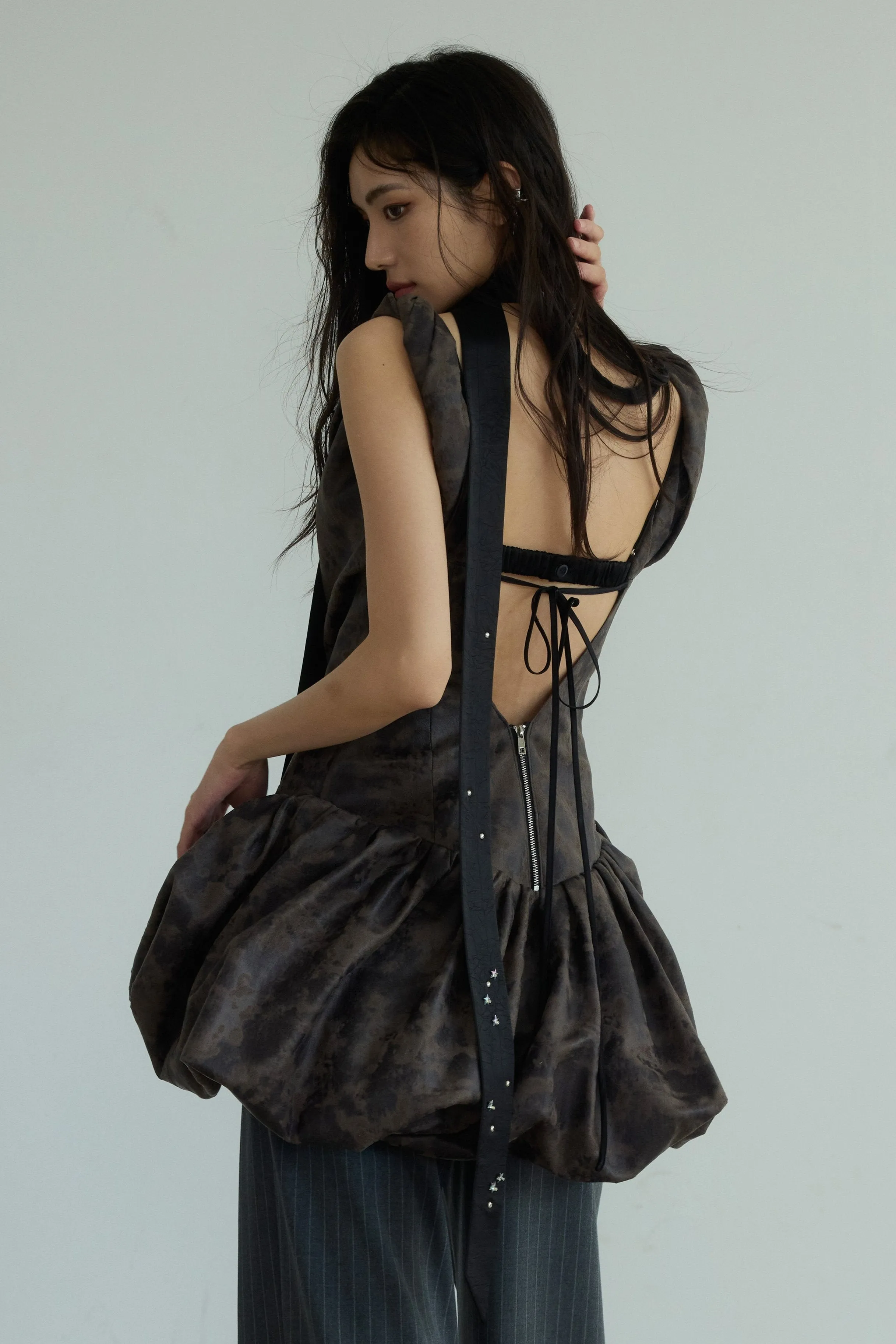 Midnight Velvet Bubble Romper