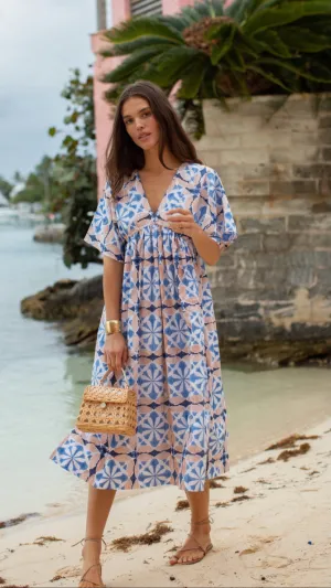 Milla Kaftan - Blue Cafe Tile