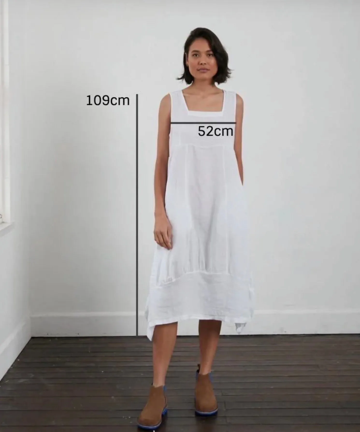 Montaigne Anaïs Linen Pinafore Dress One Size