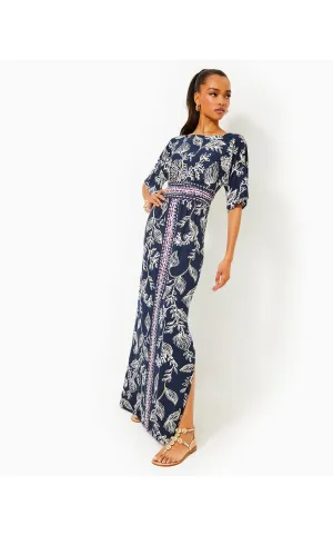 Parigi Boat Neck Maxi Dress Coastal Locale