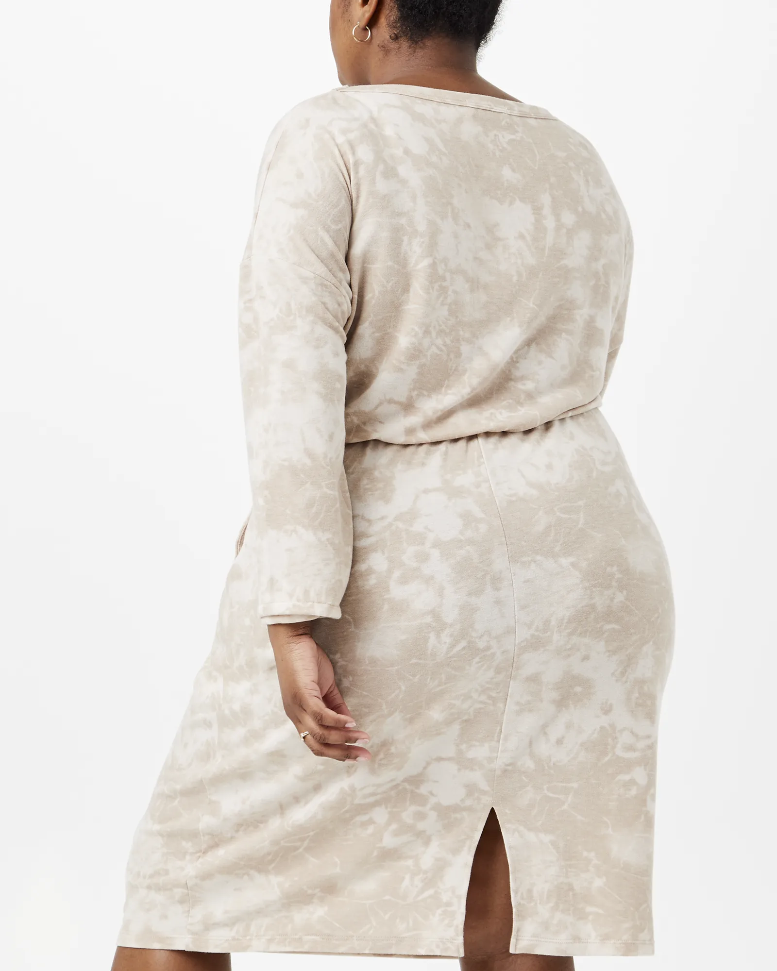 Quintana Knit Tie-Dye Dress | Tan / Tan