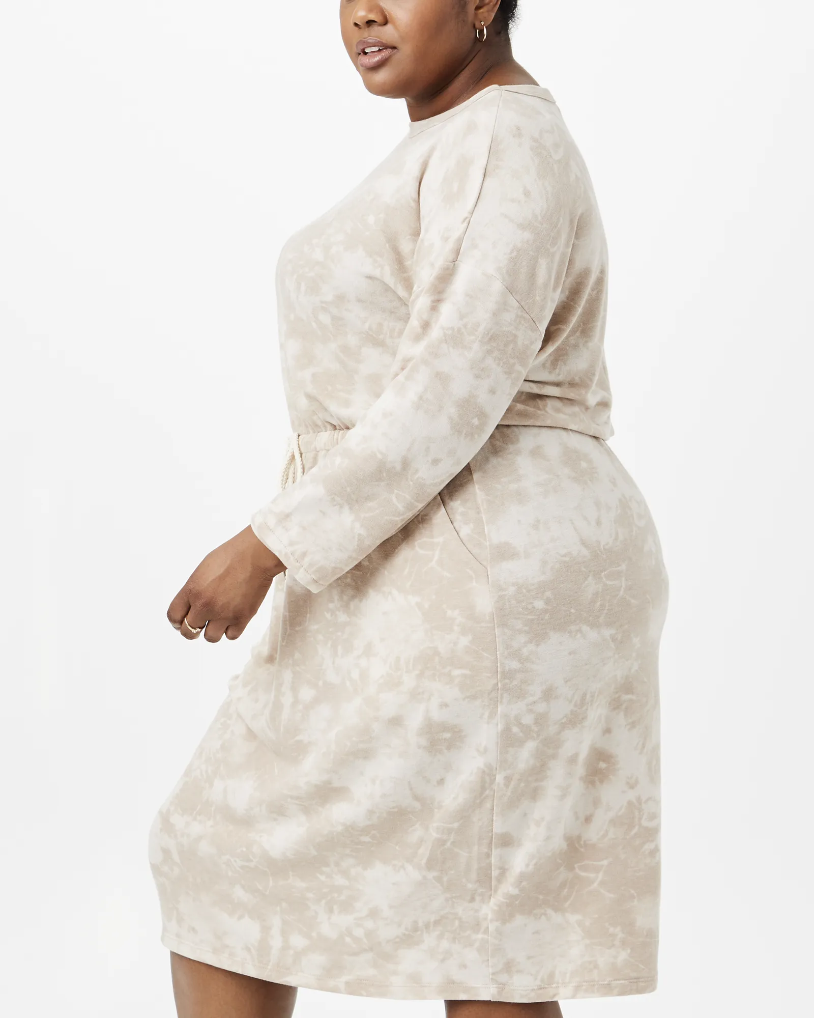 Quintana Knit Tie-Dye Dress | Tan / Tan