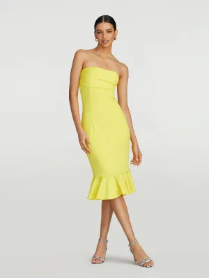 Ravyn Strapless Trumpet-Hem Dress