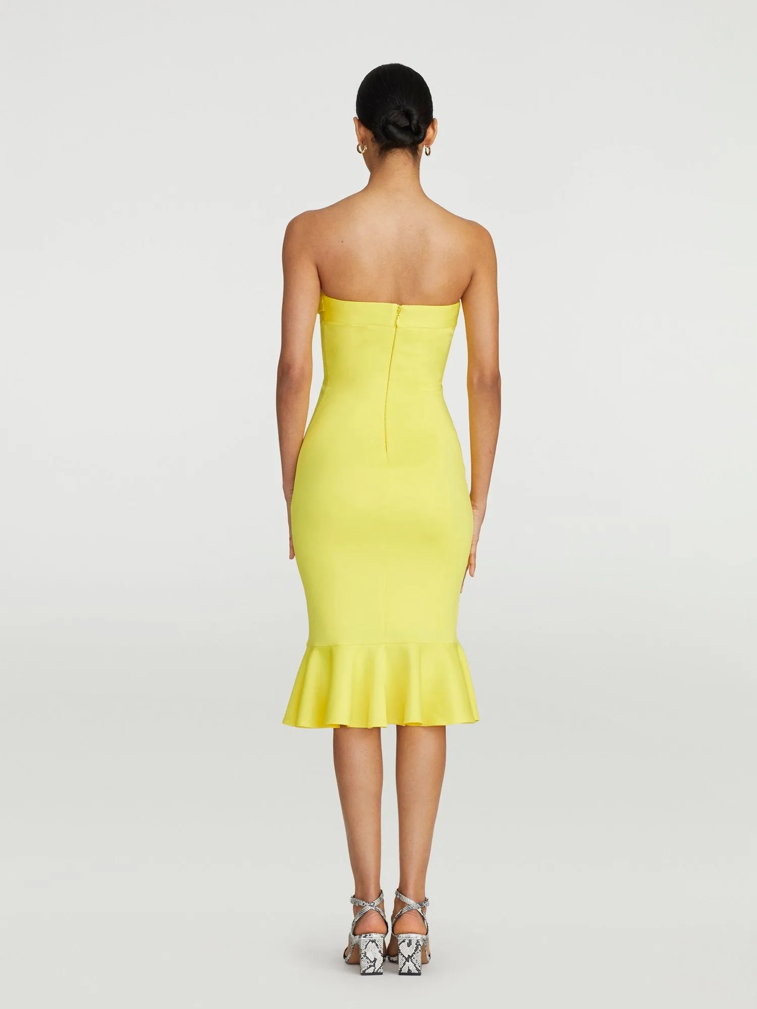 Ravyn Strapless Trumpet-Hem Dress