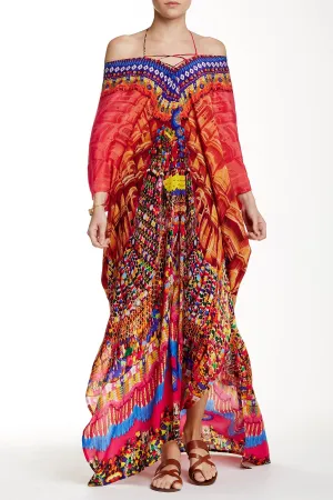 Red Kaftan Dresses For Vacation