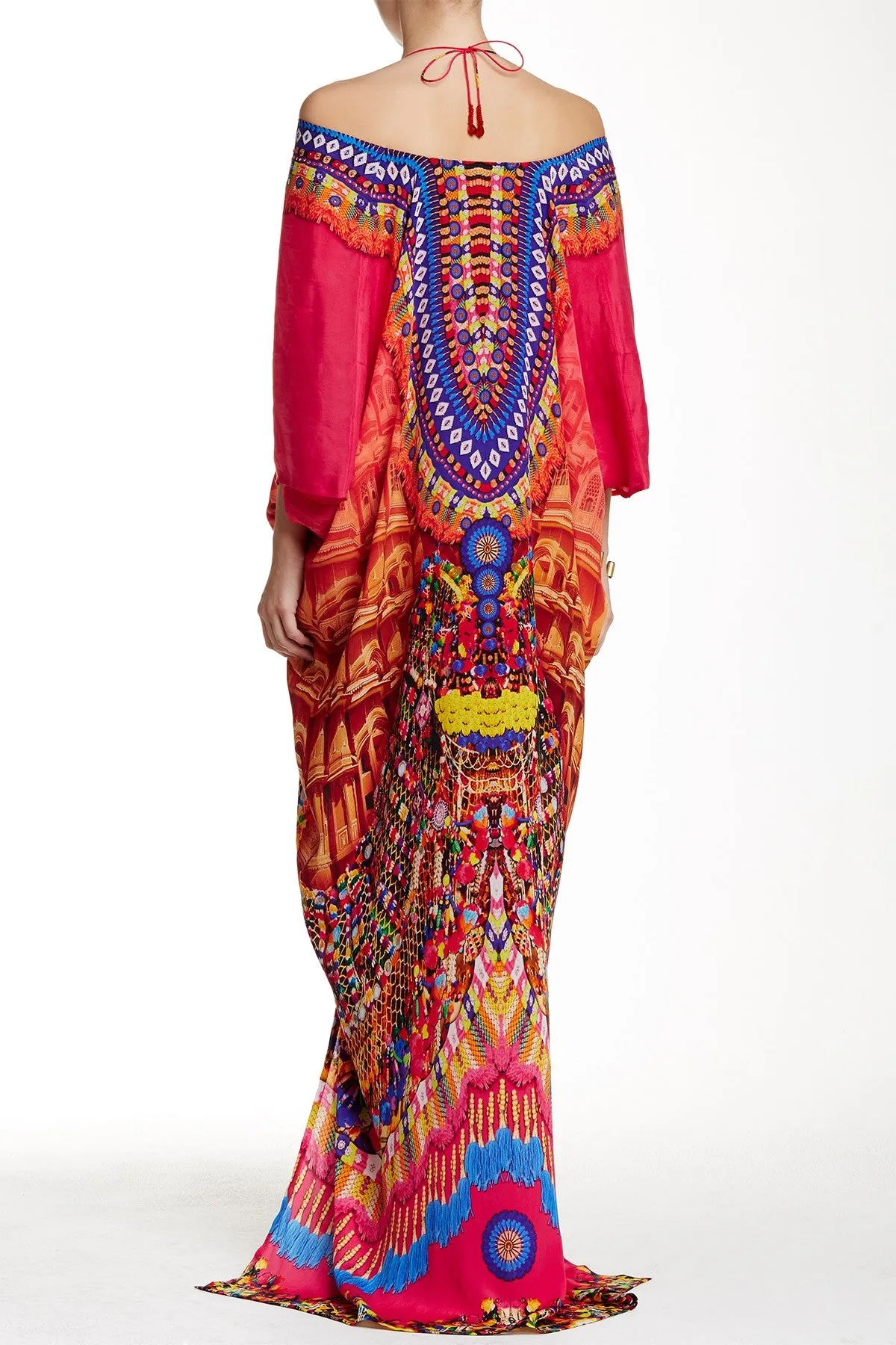 Red Kaftan Dresses For Vacation